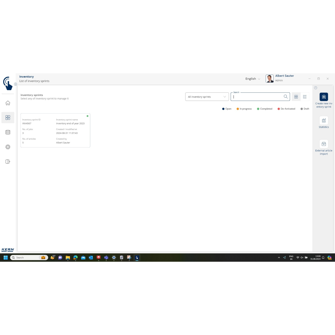 Balance d‘inventaire KERN CKE 3600-2-Inventory
