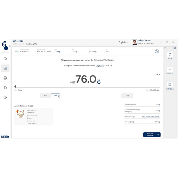 KERN EasyTouch SET-22 Difference