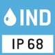 Protection contre la poussière et les projections d’eau IP68 (indicateur)