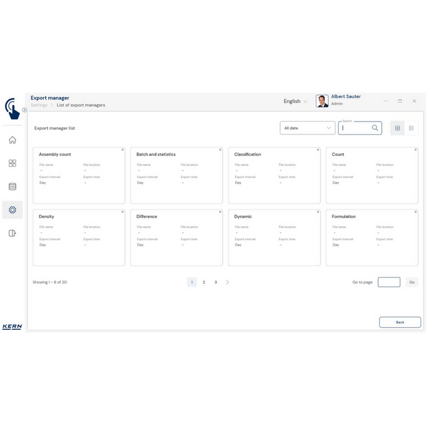 KERN EasyTouch SET-37 Export Manager