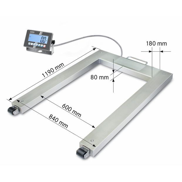IoT-Line Pèse-palettes KERN UXC 1.5T-4M