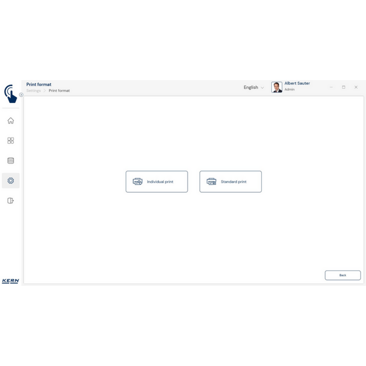 KERN EasyTouch SET-14 Individual Print