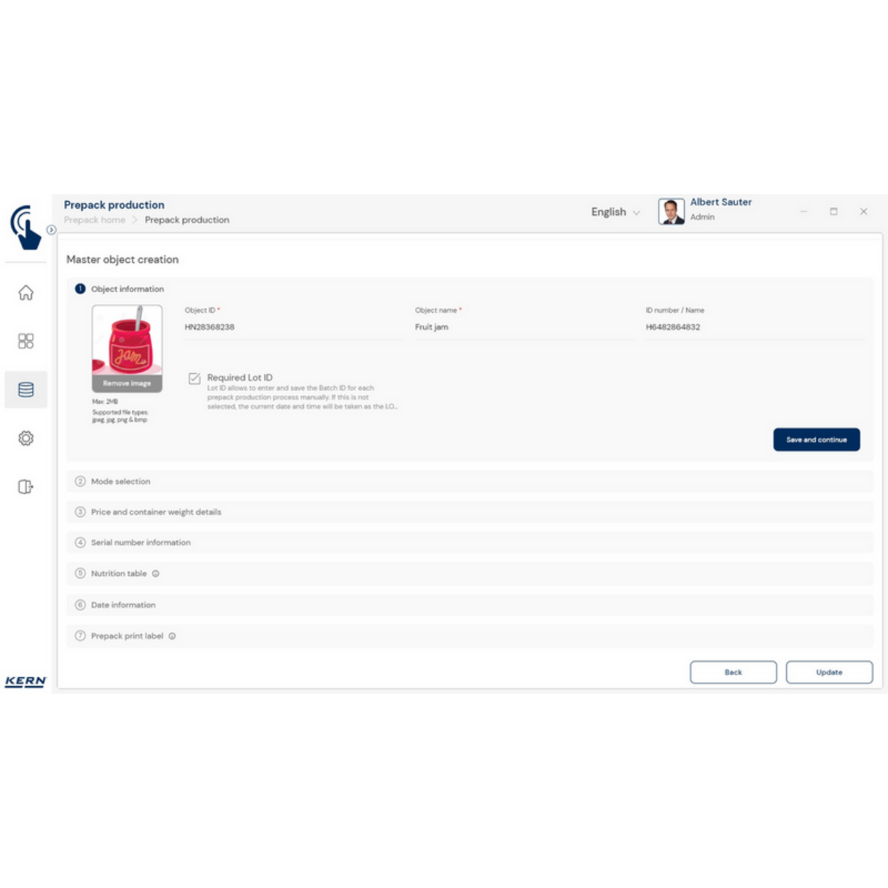 KERN EasyTouch SET-17 PrePack