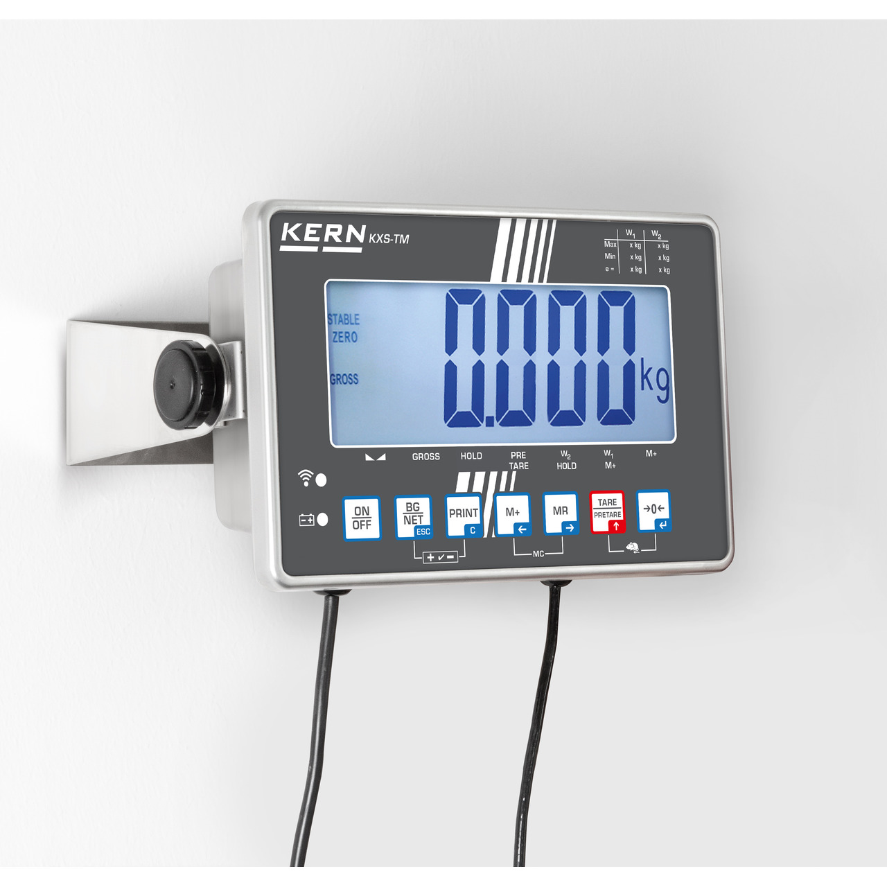 Balance plateforme avec indicateur en inox KERN IXS 100K-2M
