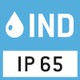Protection contre la poussière et les projections d’eau IP65 (indicateur)