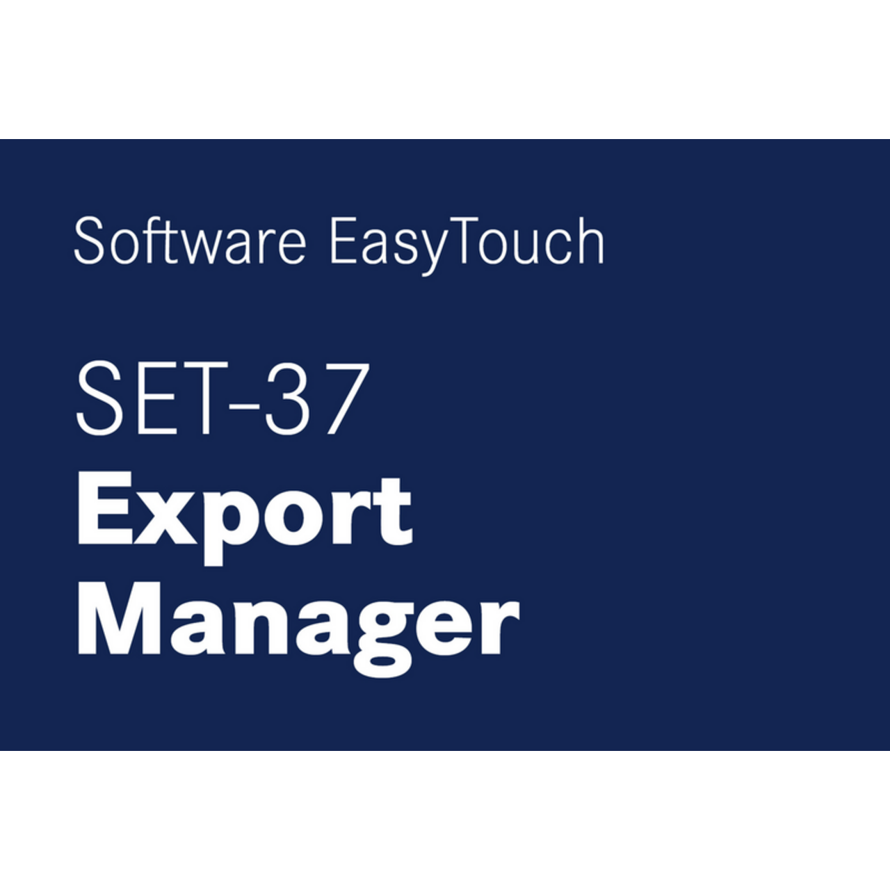 KERN EasyTouch SET-37 Export Manager