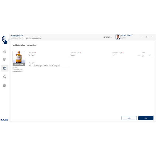 KERN EasyTouch SET-18 Container Master