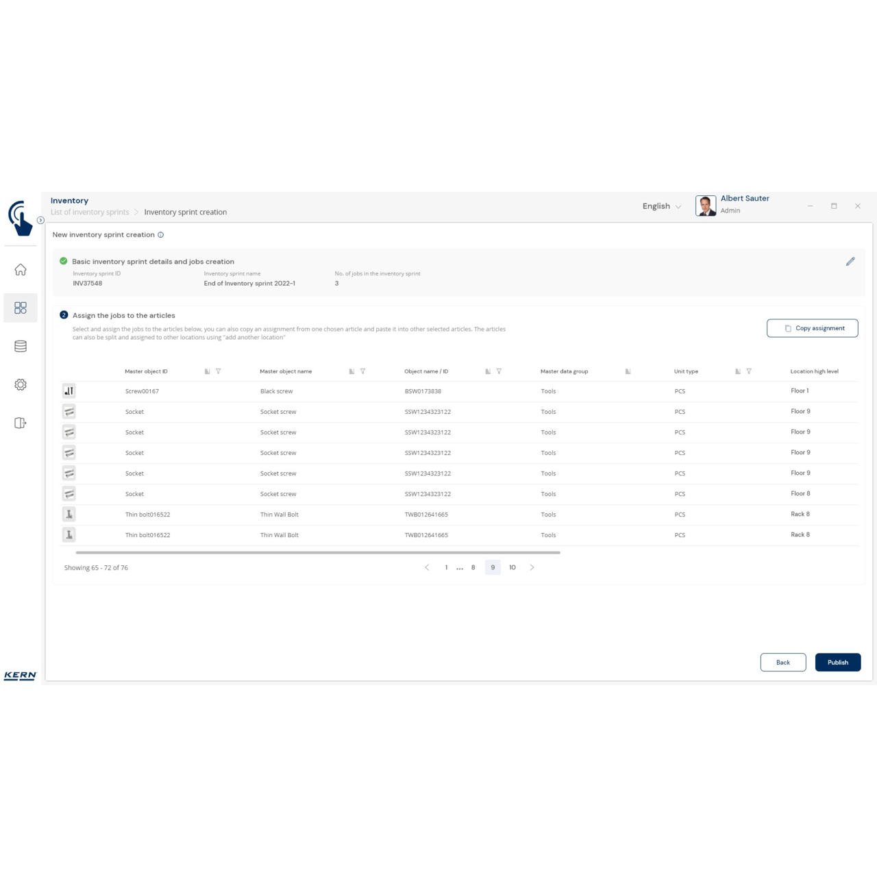 Balance d‘inventaire KERN CKE 3600-2-Inventory