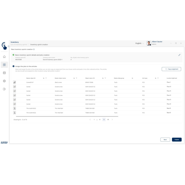 Balance d‘inventaire KERN CKE 3600-2-Inventory