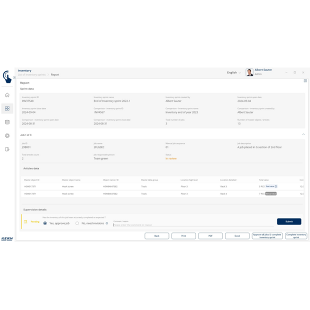Balance d‘inventaire KERN CKE 3600-2-Inventory